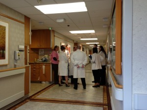 These are some of the physicians and residents who performed the kidney transplant. 