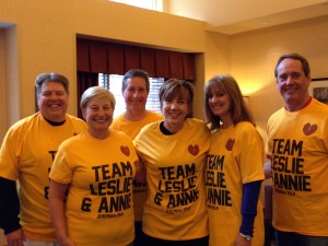 Photo of the team on 4/13/2014. Left to right: Brad, Ann, Scott, Leslie, C A, and Bob.